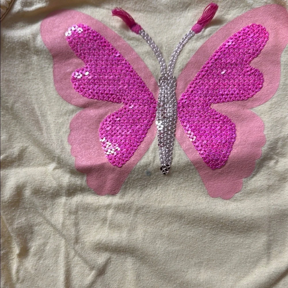 Yellow Butterfly Kids Top size 4t
